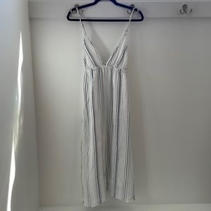 Clayton white blue striped coastal harmony dress
